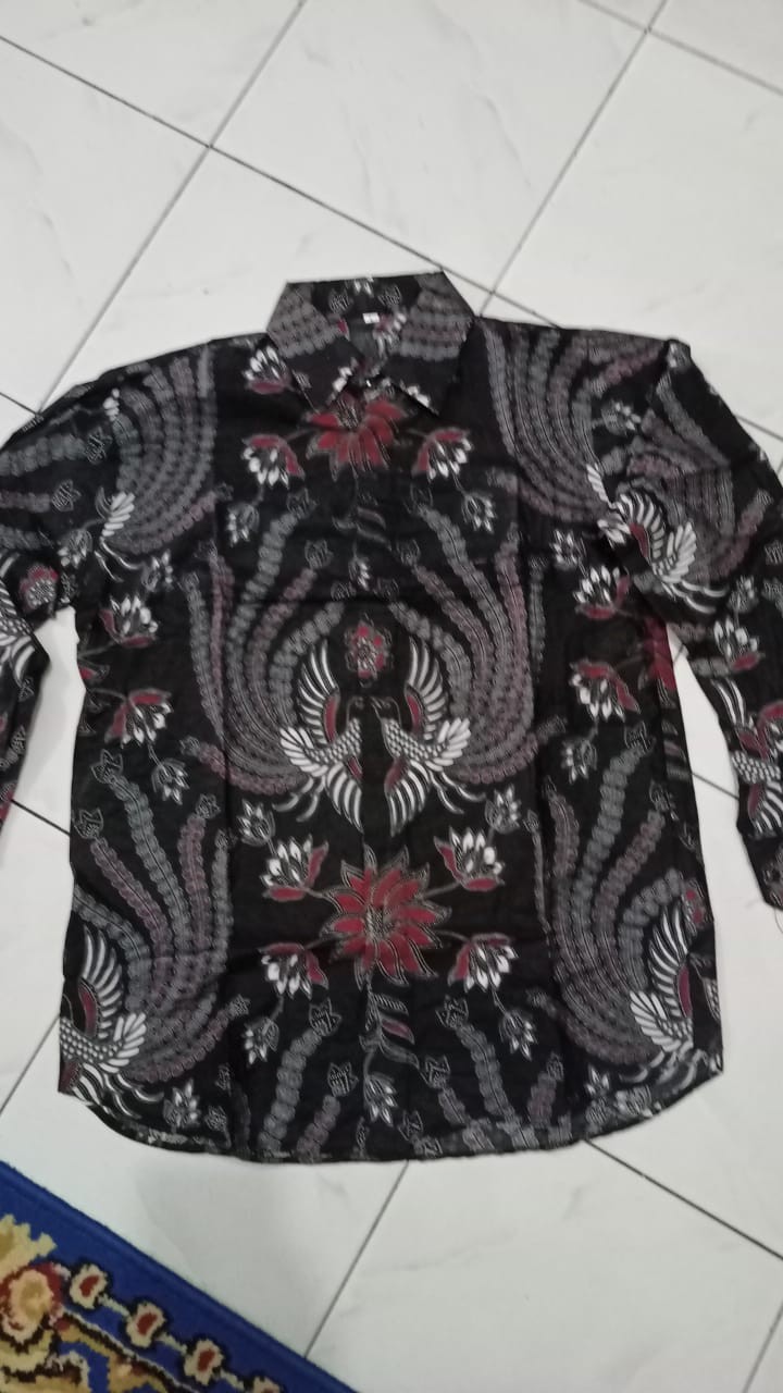 Baju Batik Pria Slimfit Big Size M L Xl Xxl Atasan Kemeja Batik Lengan Panjang Original