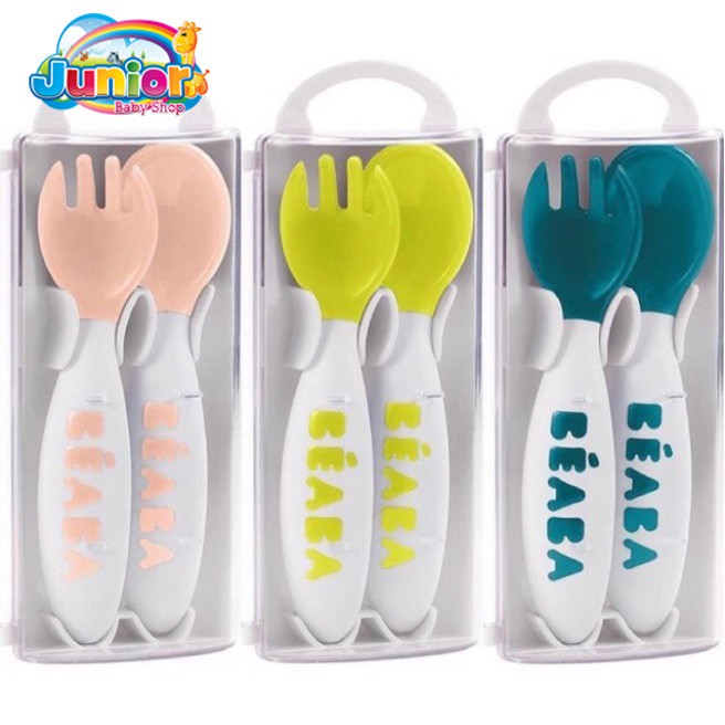 Beaba Set of 2 2nd Age Training For Spoon - Fork Spoon Set