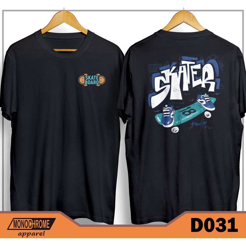 D031 Kaos Baju Skate Skater Skaters Skateboard Distro Pria