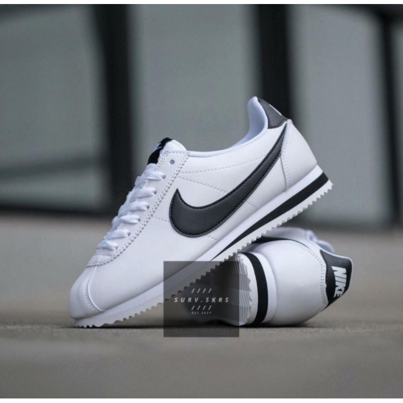 Nike Cortez Classic Leather White Black •ORIGINAL BNIB•