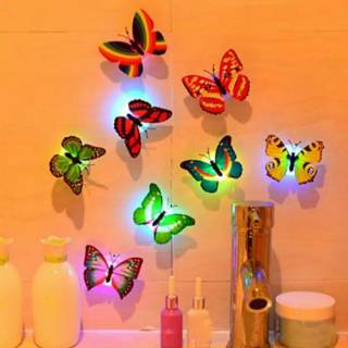  LAMPU  KUPU  LED DEKORASI KAMAR  BUTTERFLY NIGHT LIGHT LAMPU  