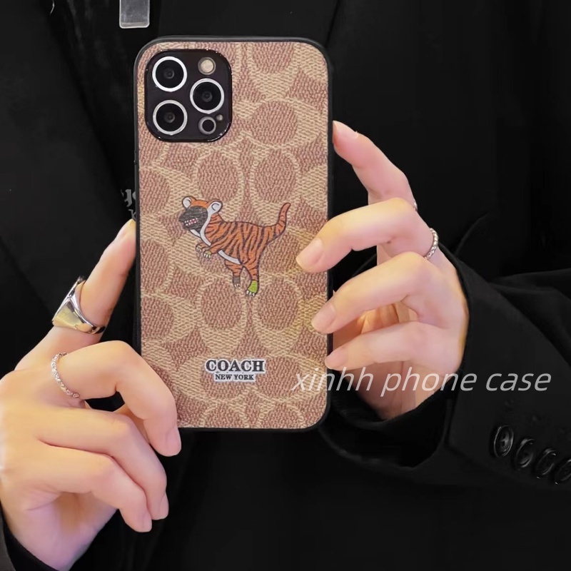 Case Bahan Kulit Motif Graffiti Hati Gaya Eropa Amerika Untuk IPhone 14 13 12 11 Pro 7 8 Plus X XR XS MAX