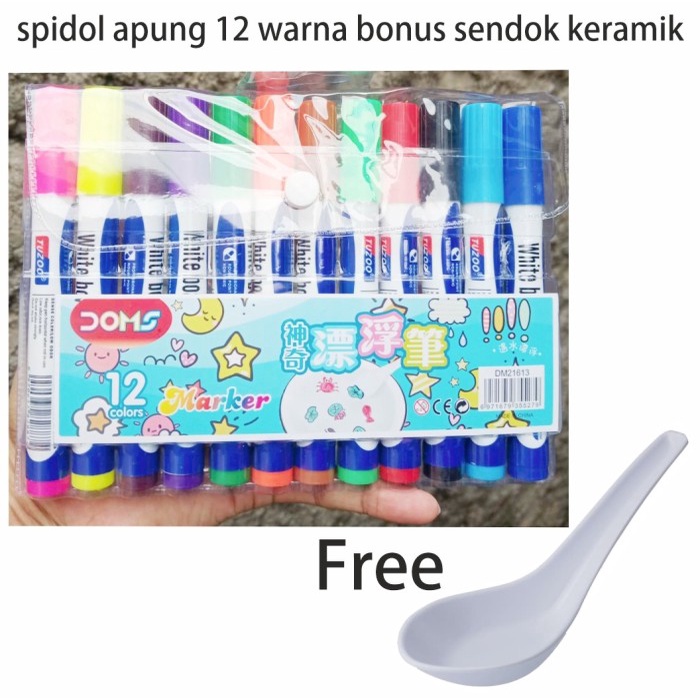 

TERLARIS...Spidol Apung Bisa Mengapung Di Air - Floating Marker Magic - Isi 12 Pcs