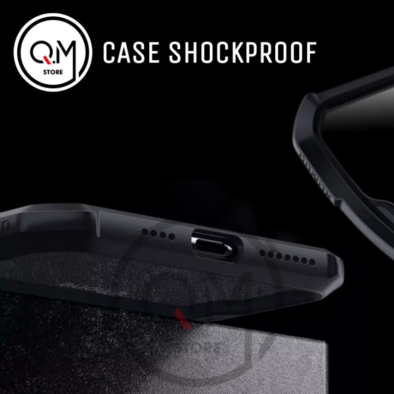 Case Oppo Reno 3 Shockproof Transparent Armor Casing Pelindung Back Cover