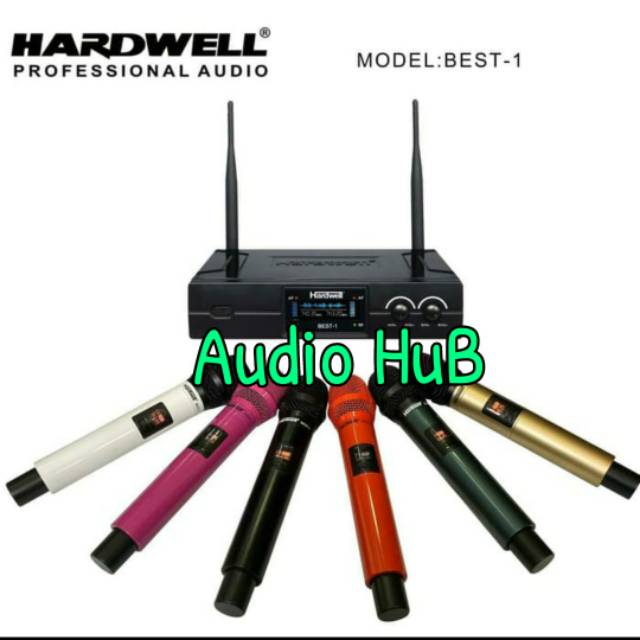MIC WIRELESS HARDWELL BEST1 ORIGINAL MICROPHONE HARDWELL BEST 1 PEGANG