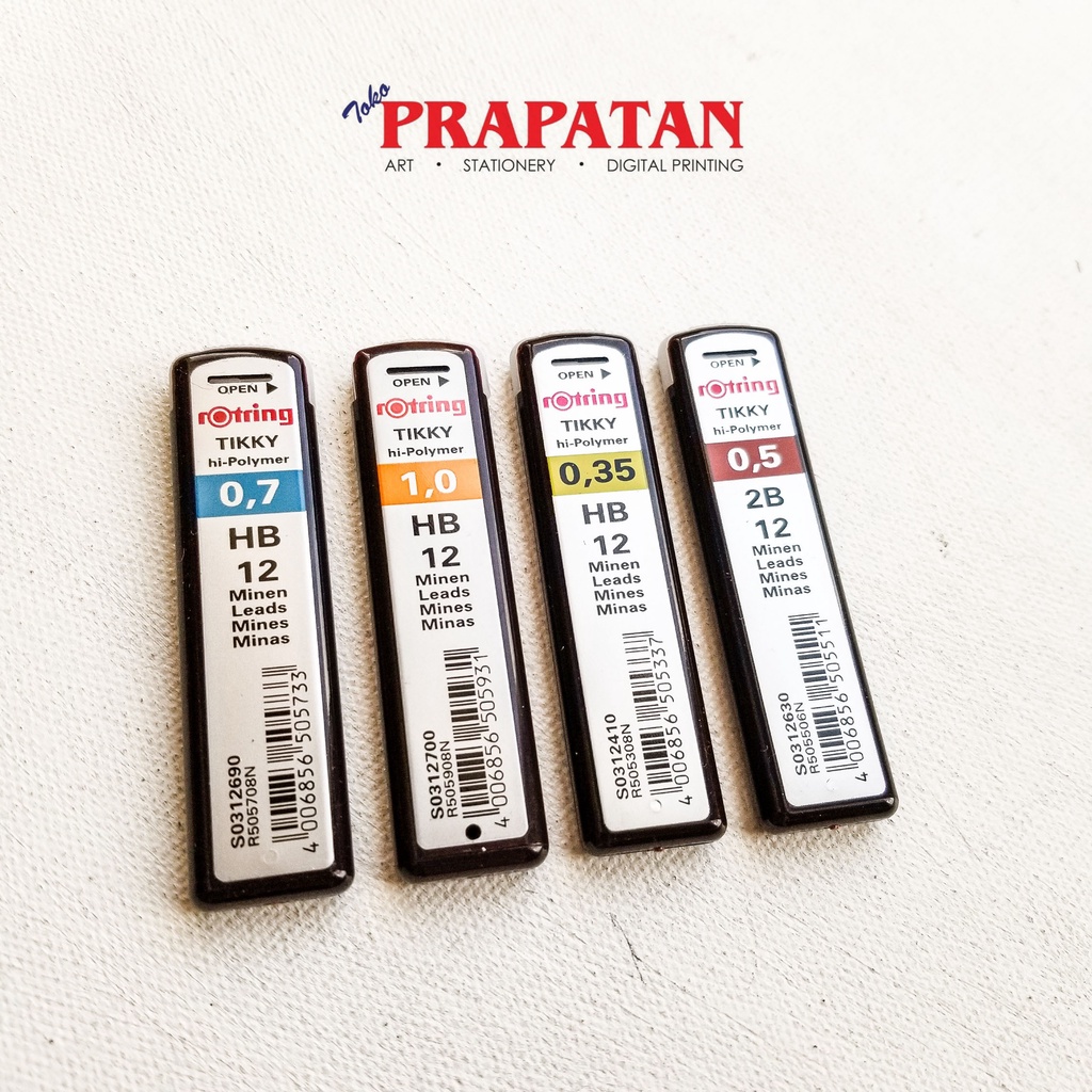 

Rotring Tikky Pencil Leads HB/2B | Isi Pensil Mekanik