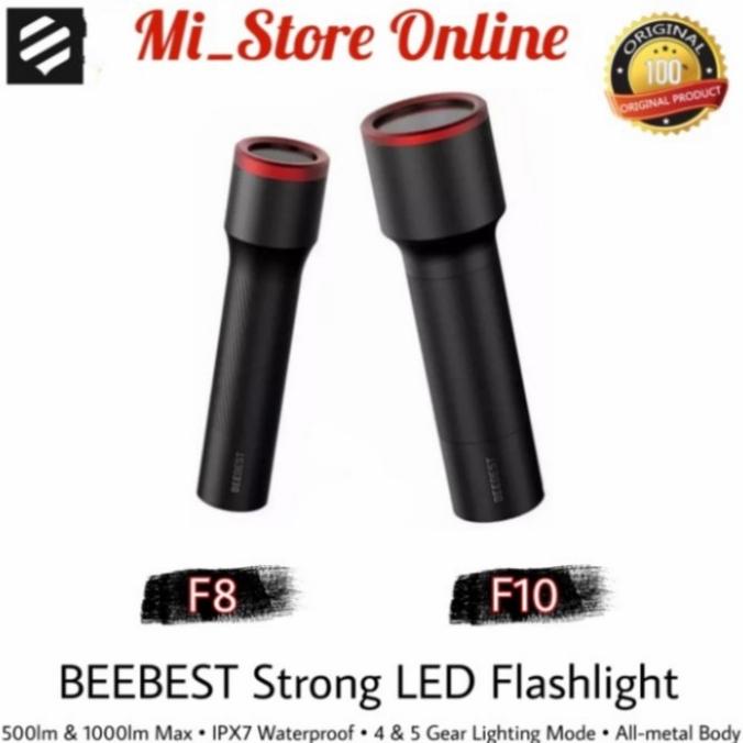 BEEBEST Strong LED Flashlight F8 / F10 Senter