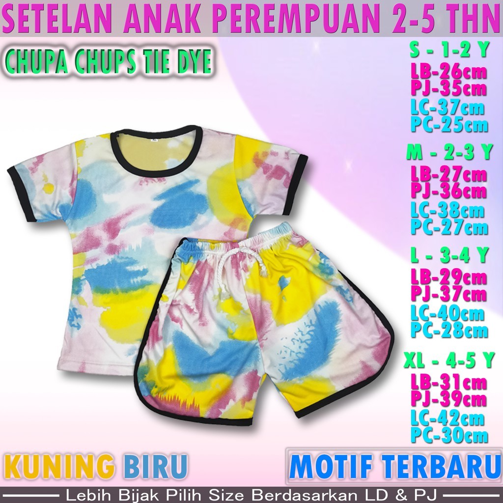 SETERAN ANAK CHUPA TIE DYE 2-5 TAHUN