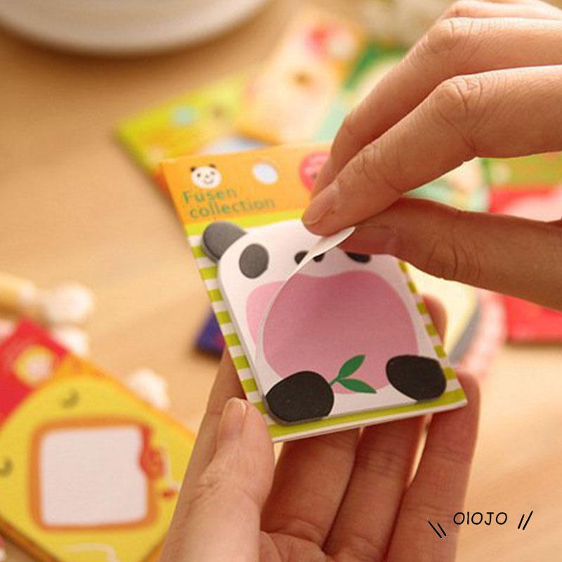 20 Lembar Sticky Note / Memo Pad Bentuk Binatang Kawaii Untuk Pelajar / Kantor - ol2