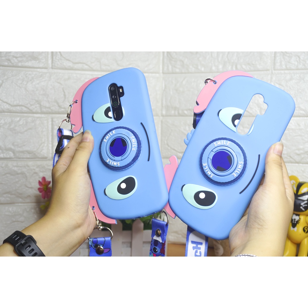 Bracket Camera Character Case For Oppo F9 | Oppo A3S | Oppo A9 2020 | Oppo A1K/ Realme C2 Soft Silicone