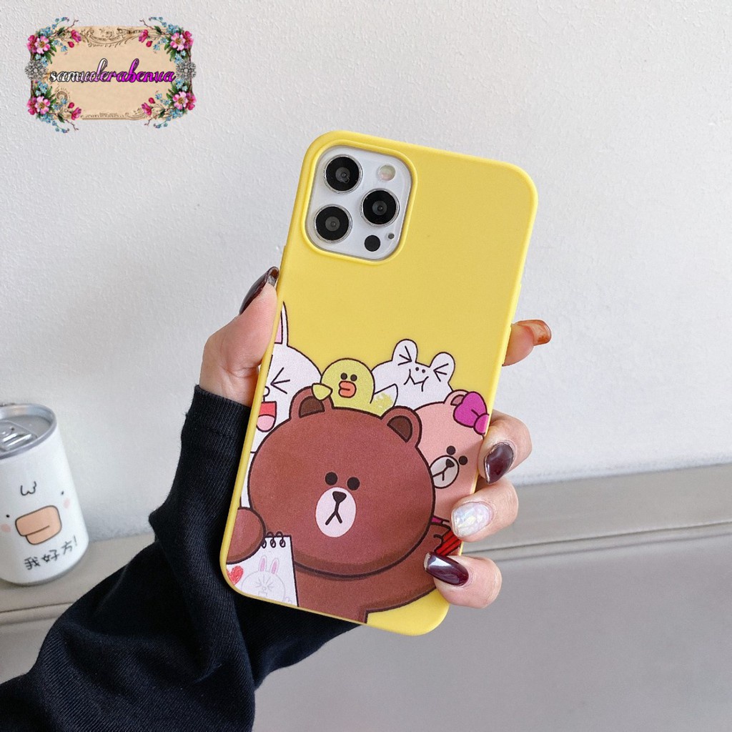 SS015 SOFTCASE BEAR xiaomi redmi note 4 5a prime 5 6 7 8 9 pro 10x 9T POCO M3 SB3127