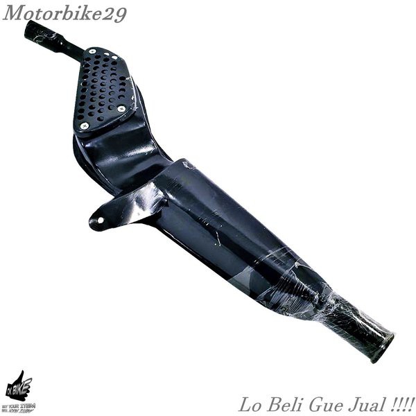 Knalpot Honda XL 125 E 1 Pasang Pipa Hitam Aplikasi CB GL Tiger Custom Restorasi Modifikasi Trail