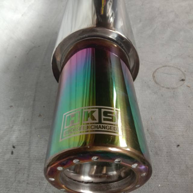 Knalpot mobil racing livina innova fortuner volvo nissan renault lexus -Hks gronel rainbow panjang
