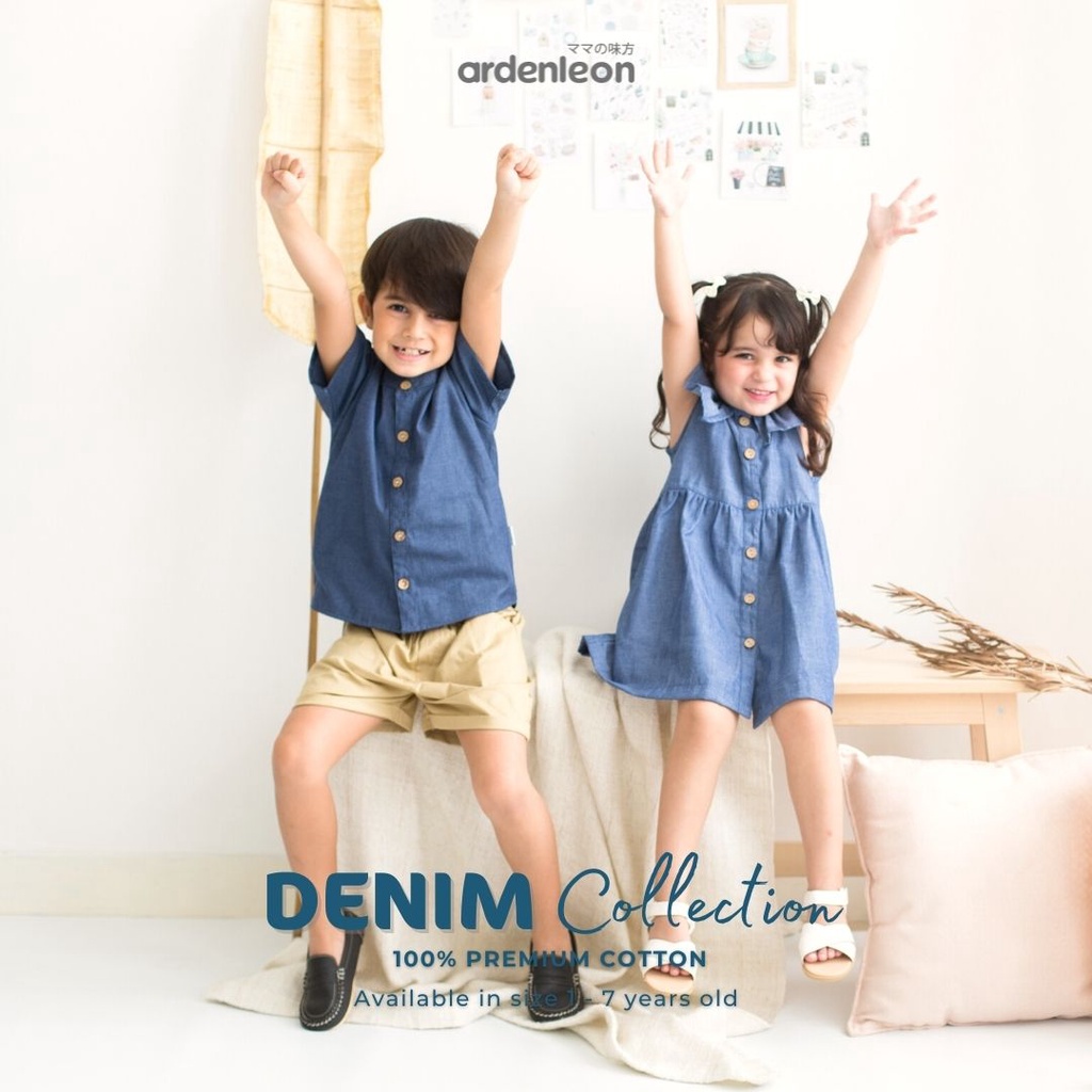 Ardenleon Denim Aslan Atasan Anak (1-7 Yr)