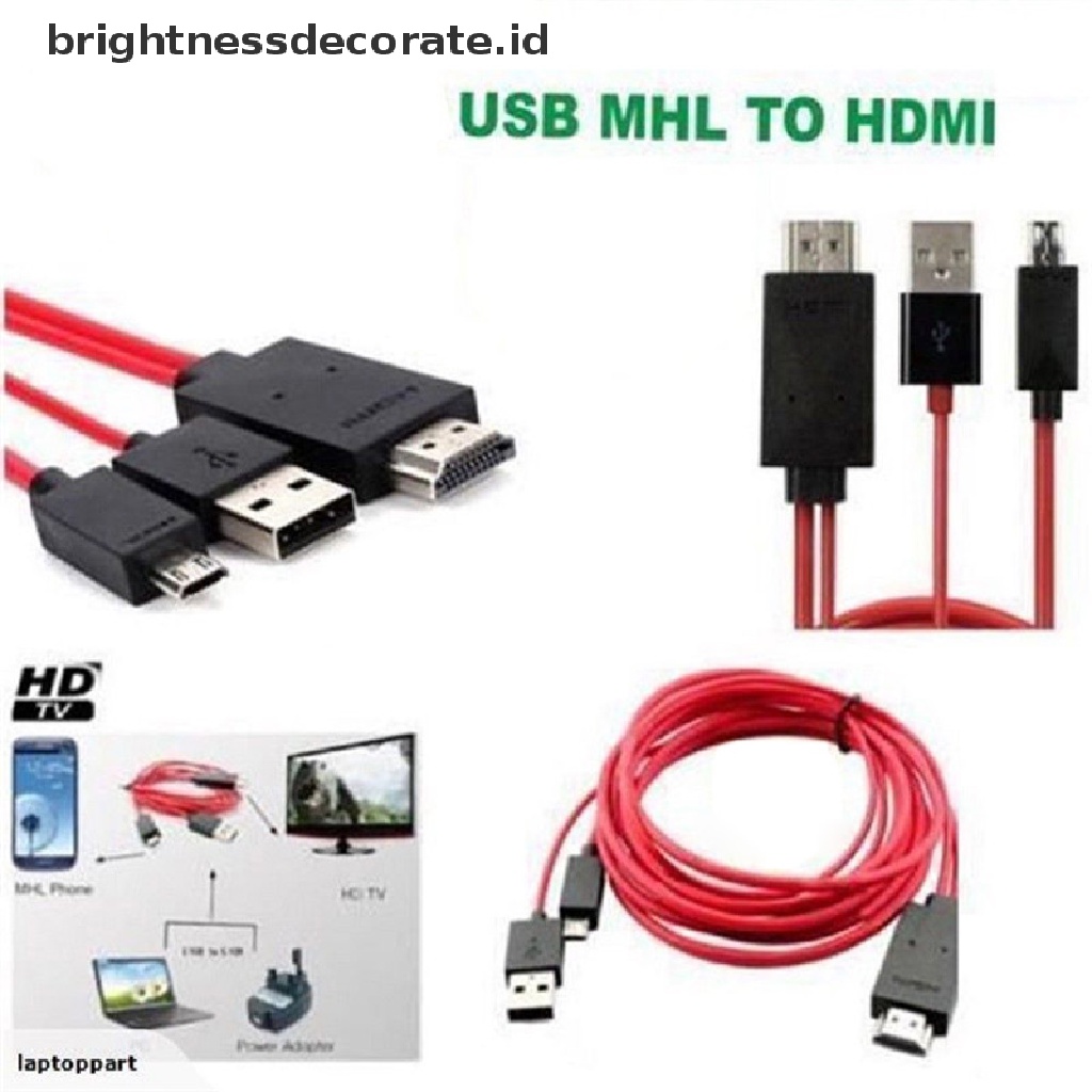 Kabel Adapter Micro USB Ke HDMI 1080P HD TV Untuk Android Samsung