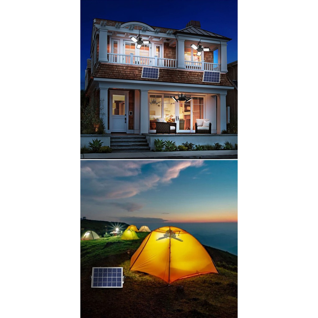 SL-180 - 60 LED Solar Powered Lamp Light - 800 Lumens