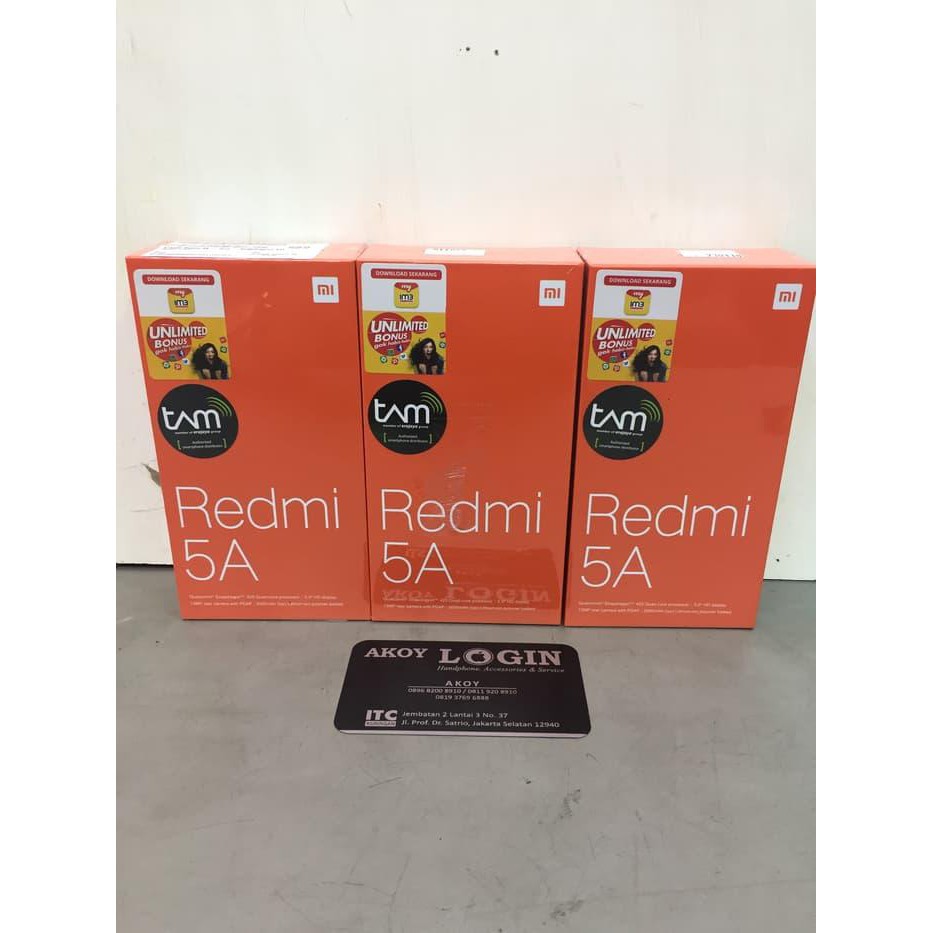 [33] Xiaomi Redmi 5A Ram 2GB/16GB Garansi Resmi TAM Handphone / Phone / HP