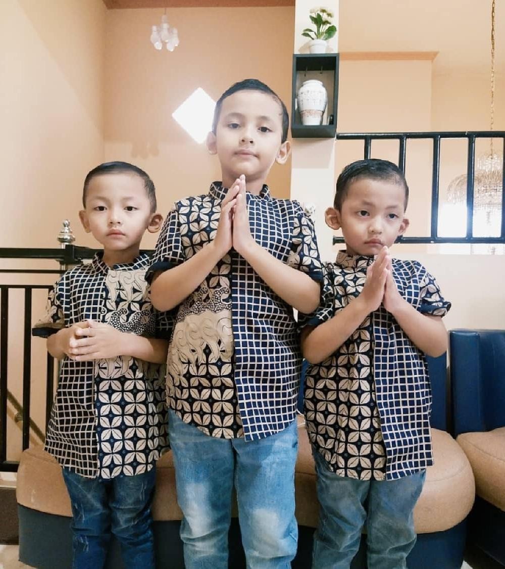 Kemeja Koko Batik Anak Baturaden Lengan Pendek By Natta_line