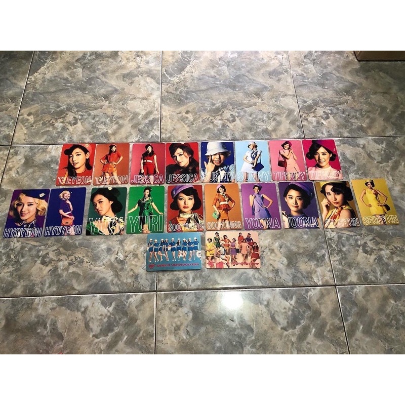 unofficial photocard 2nd japan tour snsd girls generation