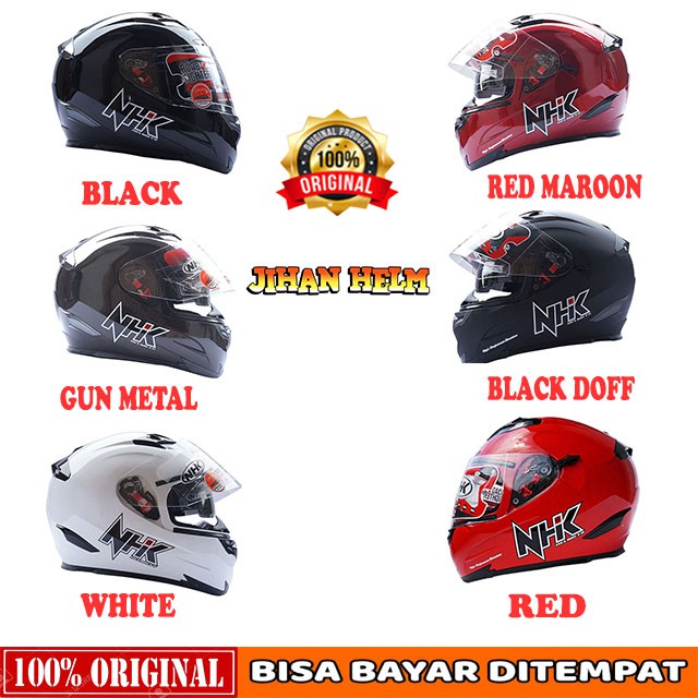 HELM NHK / HELM / NHK / HELM NHK TERMINATOR FULL FACE POLOS  TERBARU