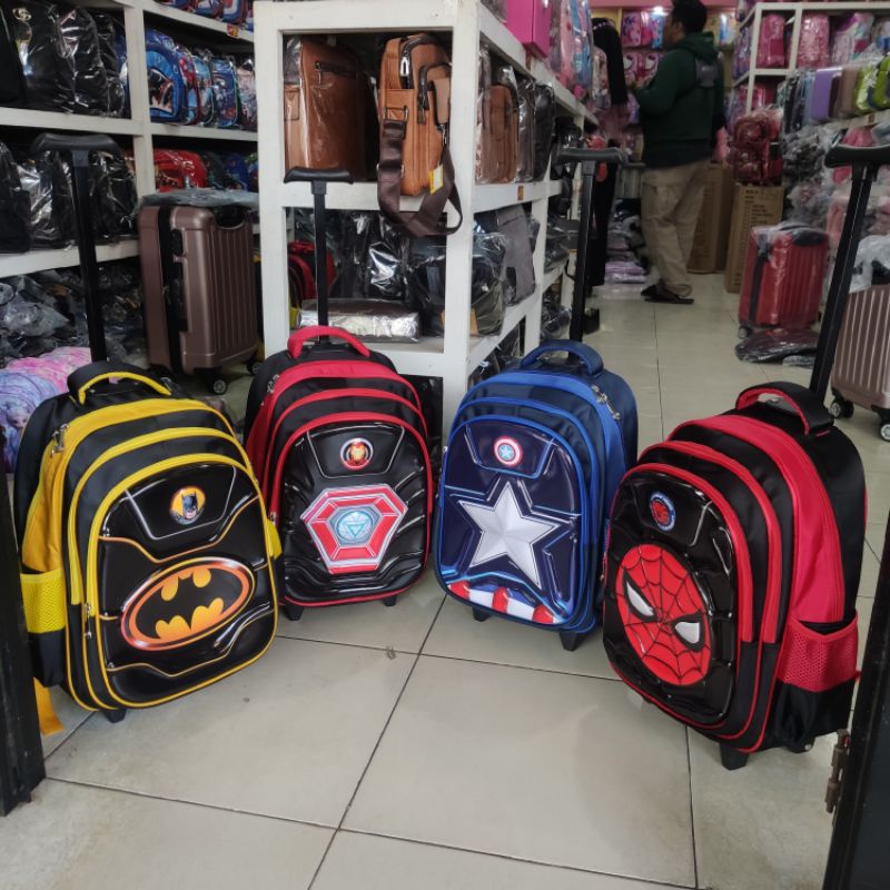Ransel Troli Anak Sekolah SD 3D Glossy 6016