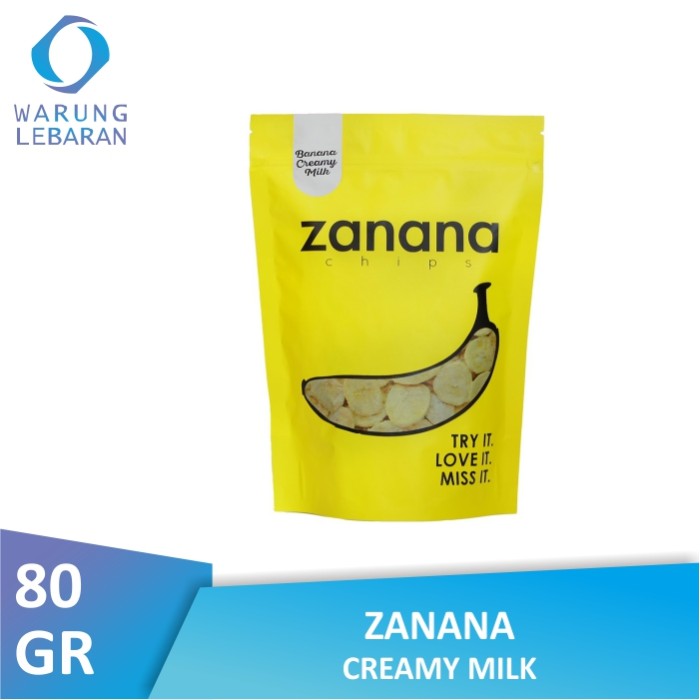 

Zanana Chips Creamy Milk 80 GR - Kripik Pisang