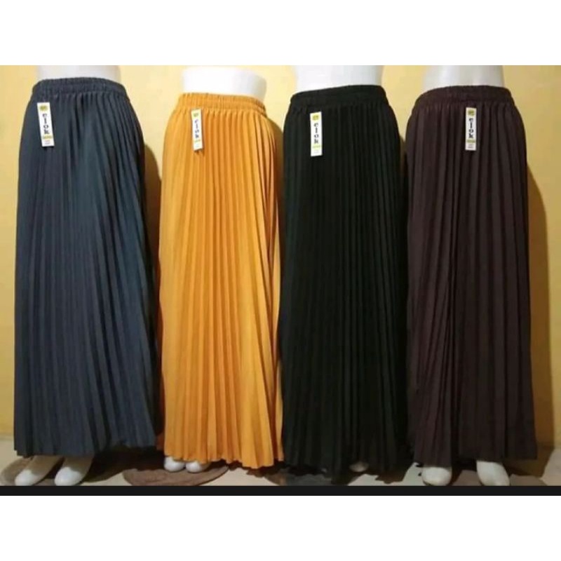 ROK WANITA PLISKET KOREA/ROK PLISKET KWALITAS PREMIUM/ROK PANJANG WANITA