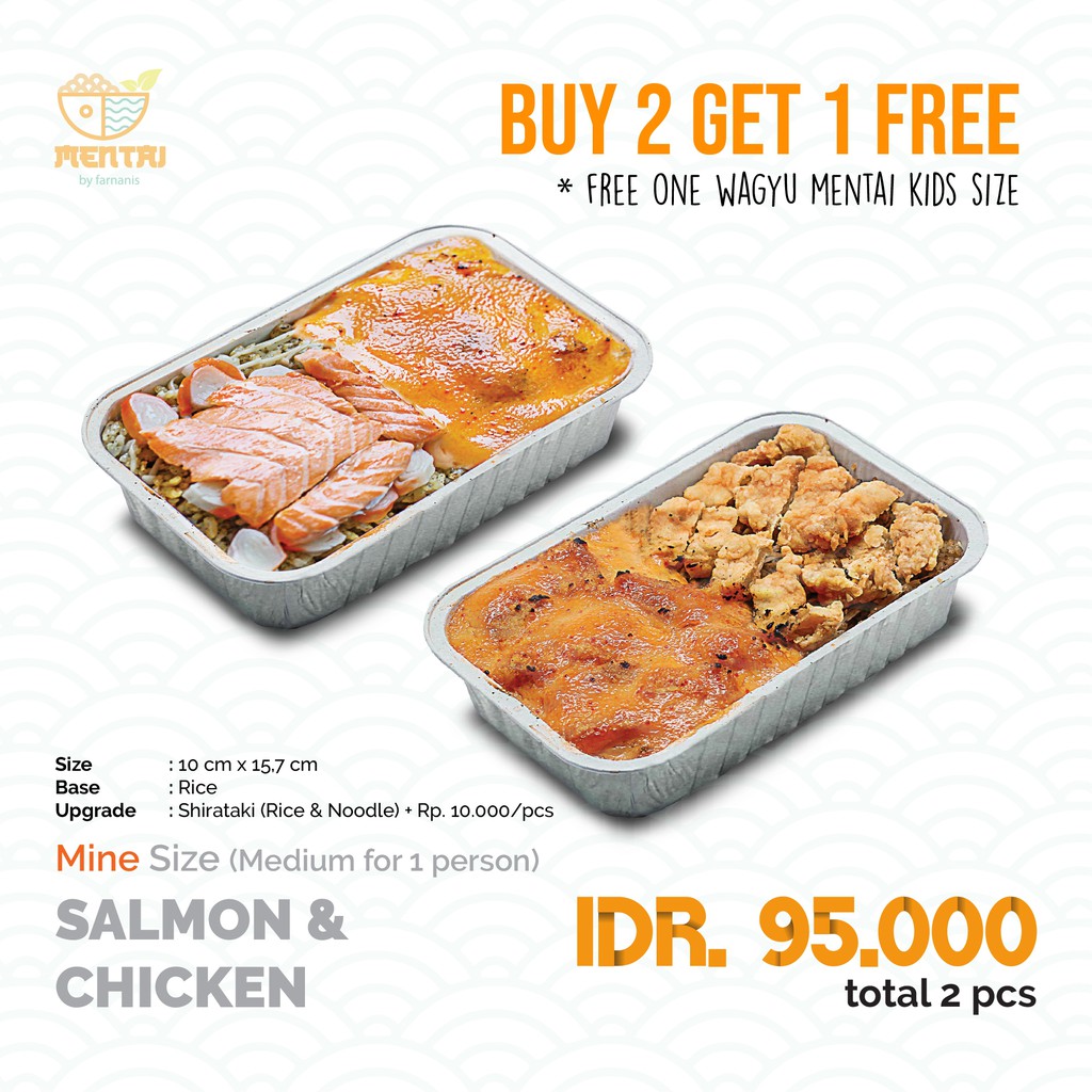 

Mentai by Farnanis - Salmon & Chicken Buy 2 Get 1 Free