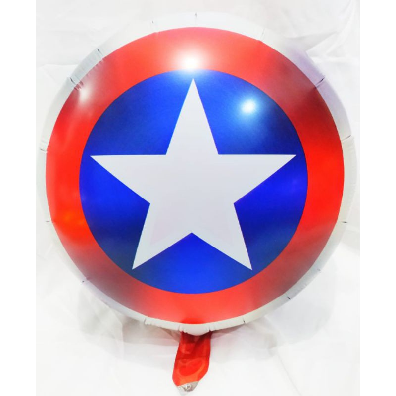 Balon Foil Bulat Tameng Captainamerica