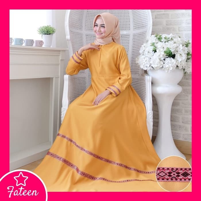 Baju Gamis Wanita Syari 409 / Gamis Muslimah Modern 409 - Hijau