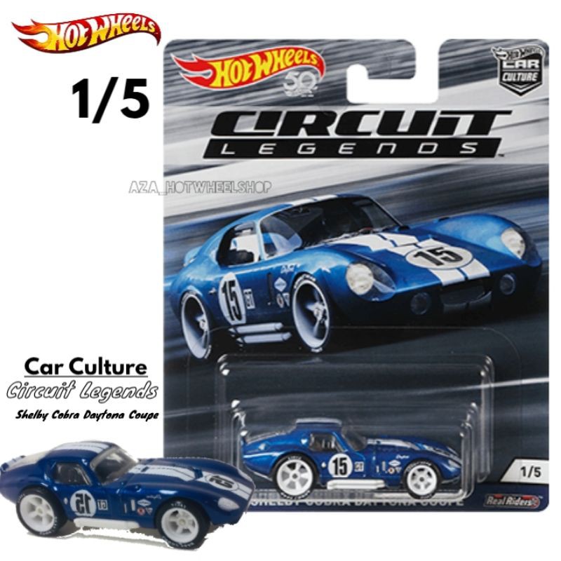 Diecast Hot Wheels SHELBY COBRA DAYTONA COUPE Circuit Legends HW Hotwheels Car Culture Mobil Mainan