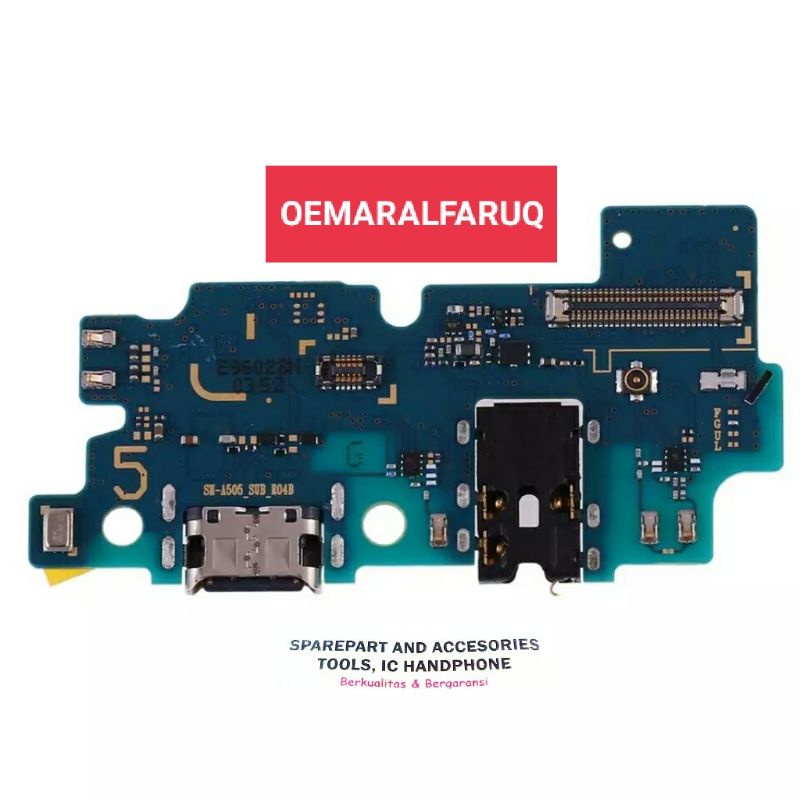 Papan Konektor Cas Samsung A50 2019 / Konektor Carger Samsung A50 A505 Ori