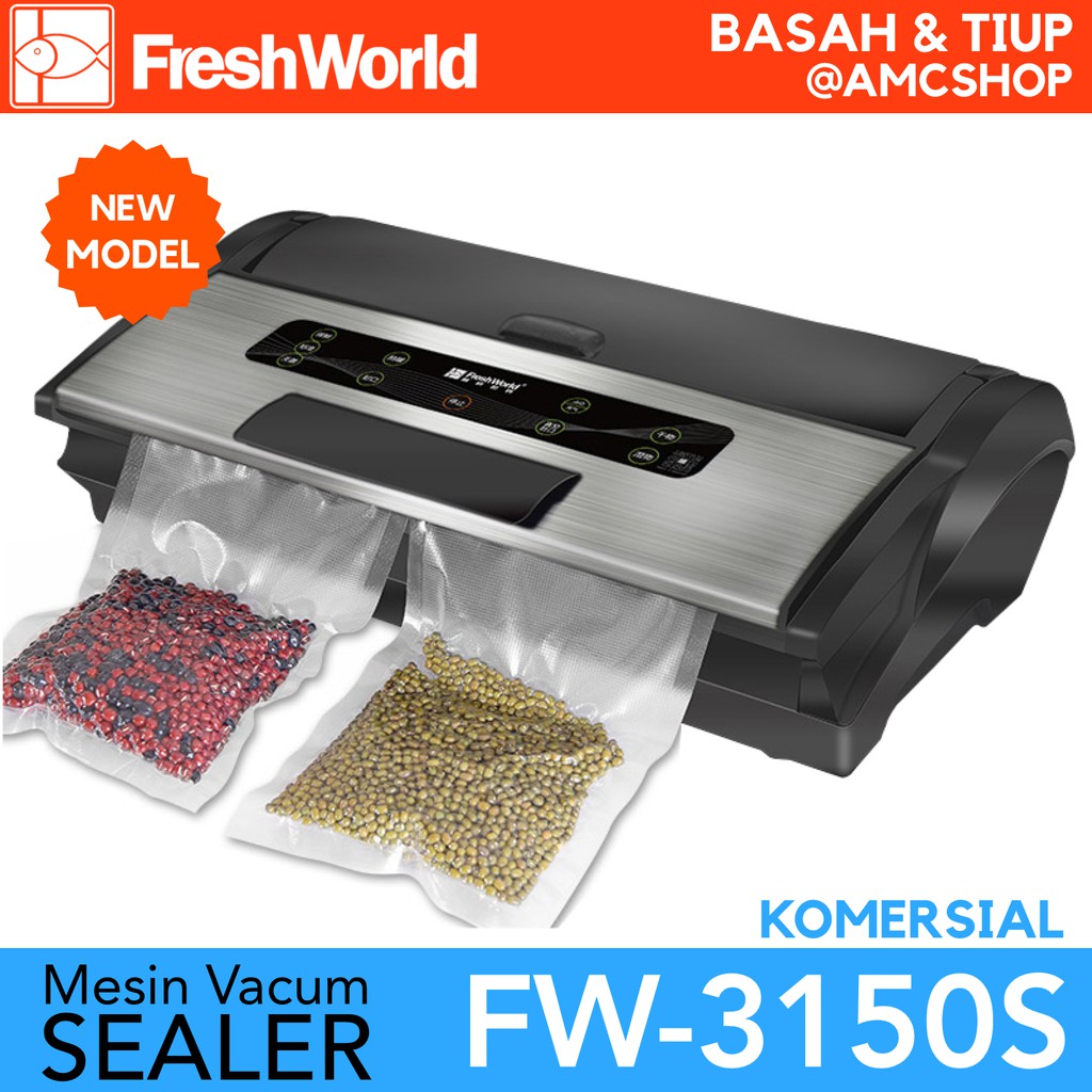 FRESH WORLD FW3150 / FW3150S Mesin Vacuum Sealer Komersial Vacum