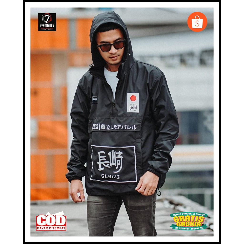 JAKET CAGOULE JAKET WATERPROOF JAKET DISTRO JAKET PRIA JAKET WATERPROOF PRIA OUTERWEAR SATU