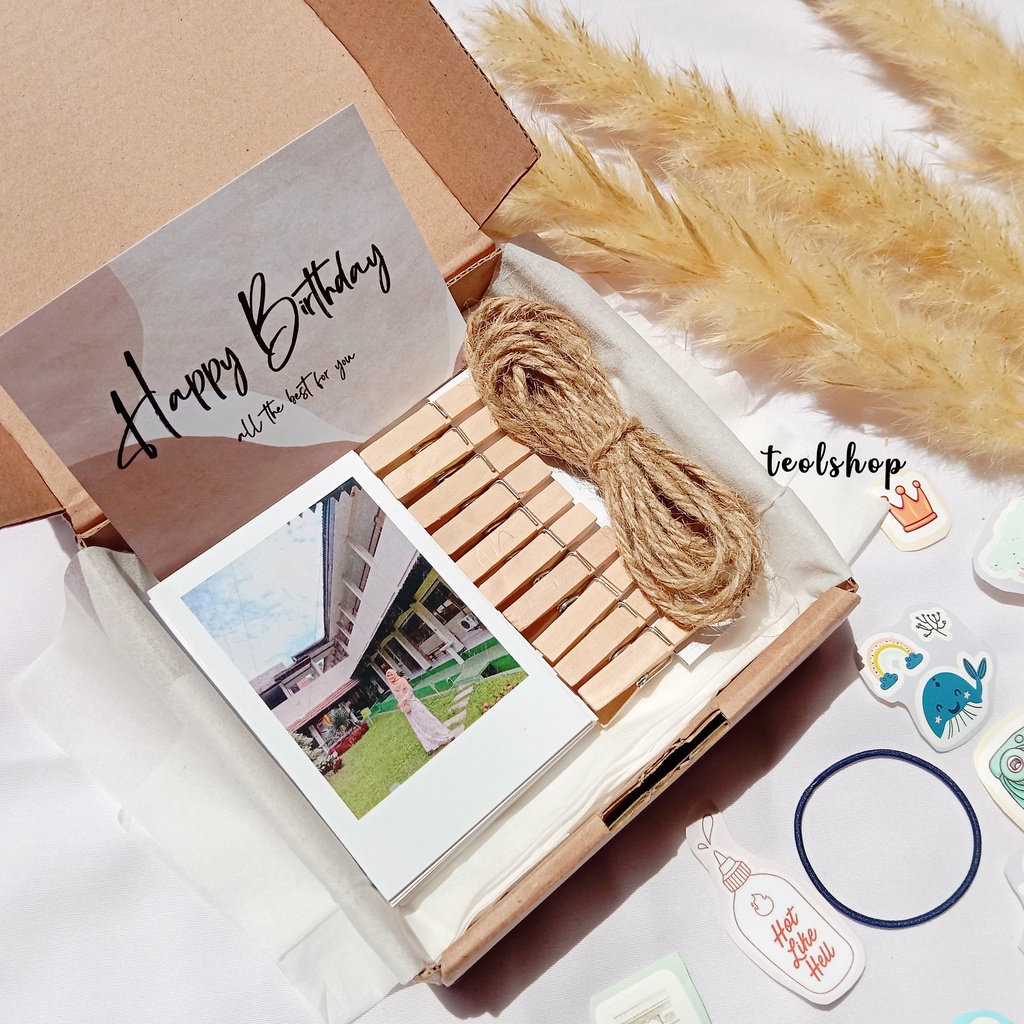 Gift Box Foto Polaroid Hampers Foto Polaroid Hadiah Polaroid Kado Polaroid termurah teolshopp