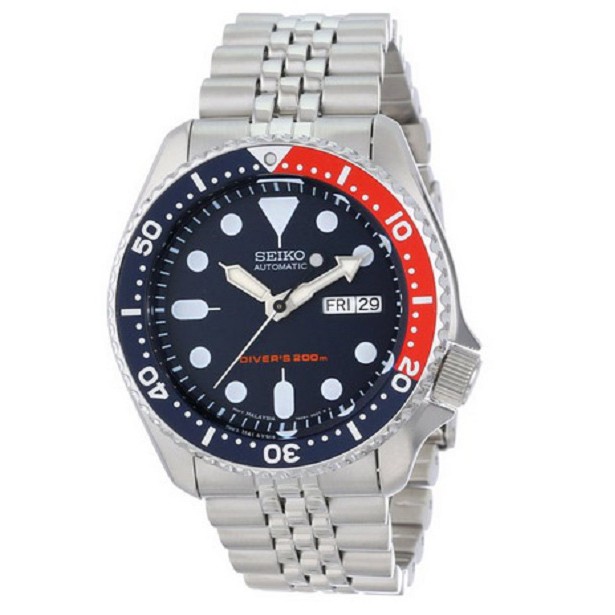 Seiko SKX009K2 Automatic Divers Blue Dial Stainless Steel - Jam Tangan Pria