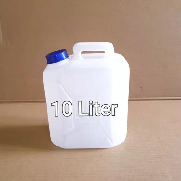 .........] Jerigen Galon Putih 10 liter minyak goreng / Air / 10L / 10 L - GOJEK