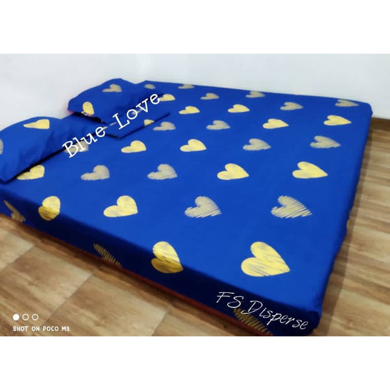 Sprei Motif Blue Love