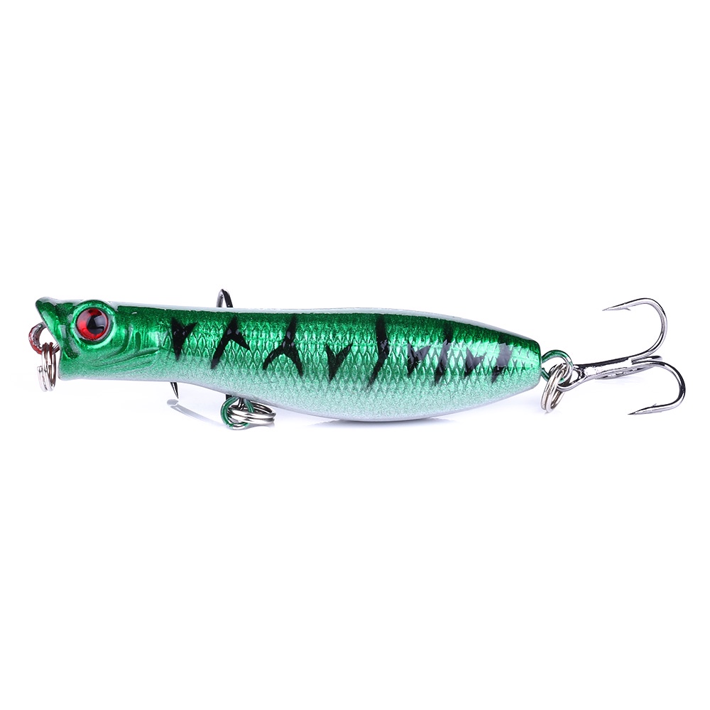 HENGJIA 15Pcs Popper Umpan Pancing Swimbait Fishing Lure Ikan Bass Bait Tackle