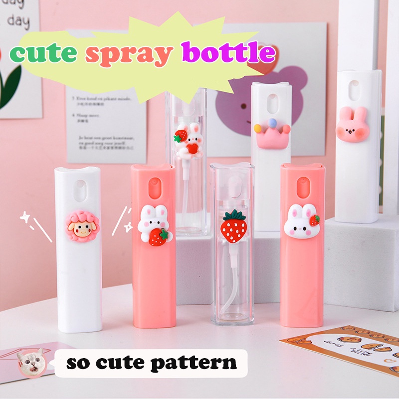 Botol Spray Parfum / Alkohol / Kosmetik / Makeup Mini Portable 10ml Motif Kartun Lucu Untuk Travel / Outdoor