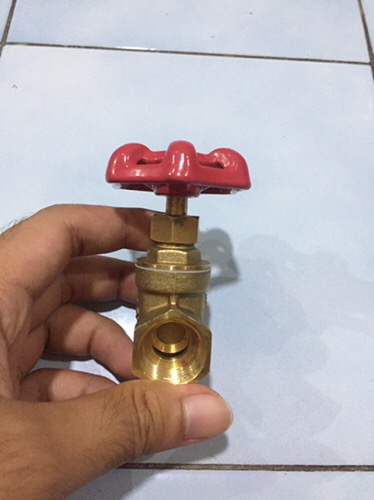 Kuningan Gate Valve 1/2 Inch Drat Stop Kran Isuzu