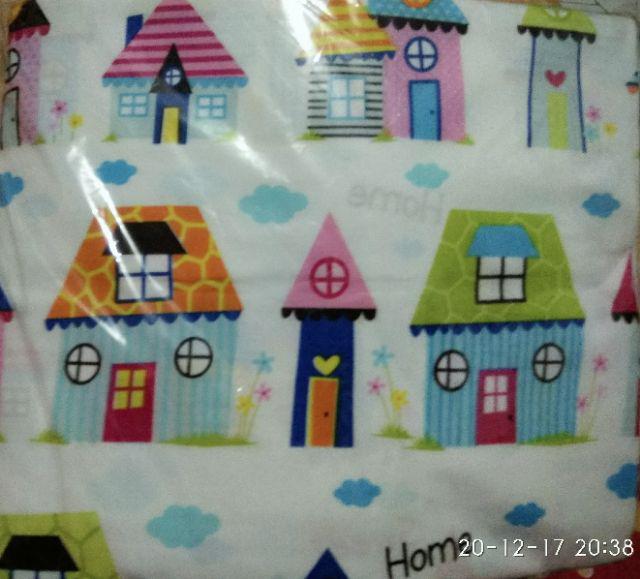 Pevita / Kain Sprei Meteran Bahan Katun Lokal Motif Star
