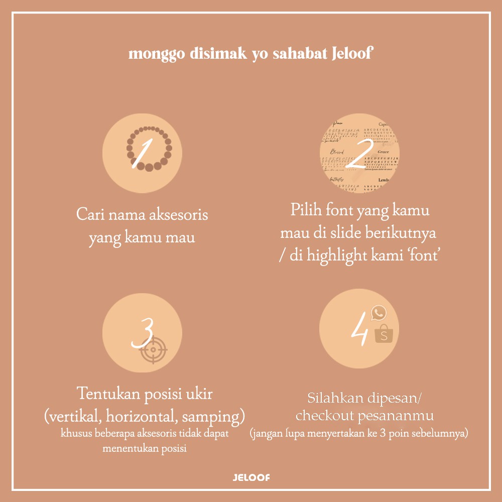Jeloof Jasa Ukir NO COD ! Custom Ukir (TIDAK Termasuk Aksesoris) - WAJIB Dipesan dengan Produk Aksesoris