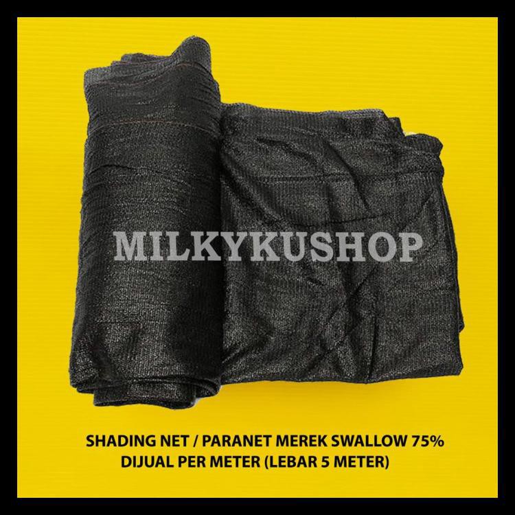 PARANET 75% LEBAR 5 METER JUAL PER 1 METER SHADING NET JARING ATAP