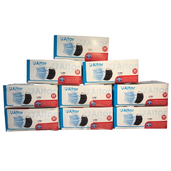 MASKER HIJAB ALTOR 3 PLY ISI 50 PCS