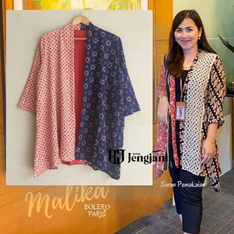 Outer Batik Paris Twotone | Cardigan Batik | Kimono Batik