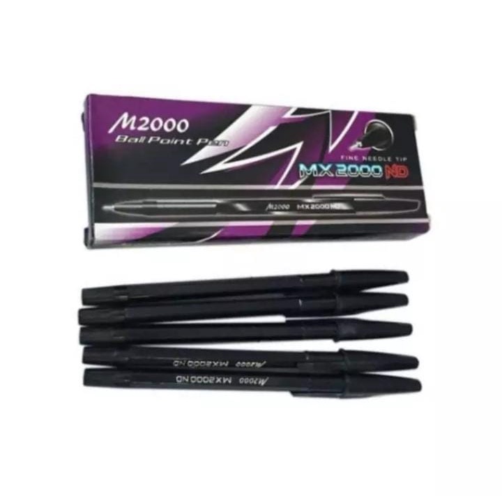 

PULPEN M2000 ISI 12 PCS / BOLPOIN MX2000 ND (12 PCS) - Pulpen lucu imut korea - pulepen ajaib - pulpen hitam - pulpen 1pack