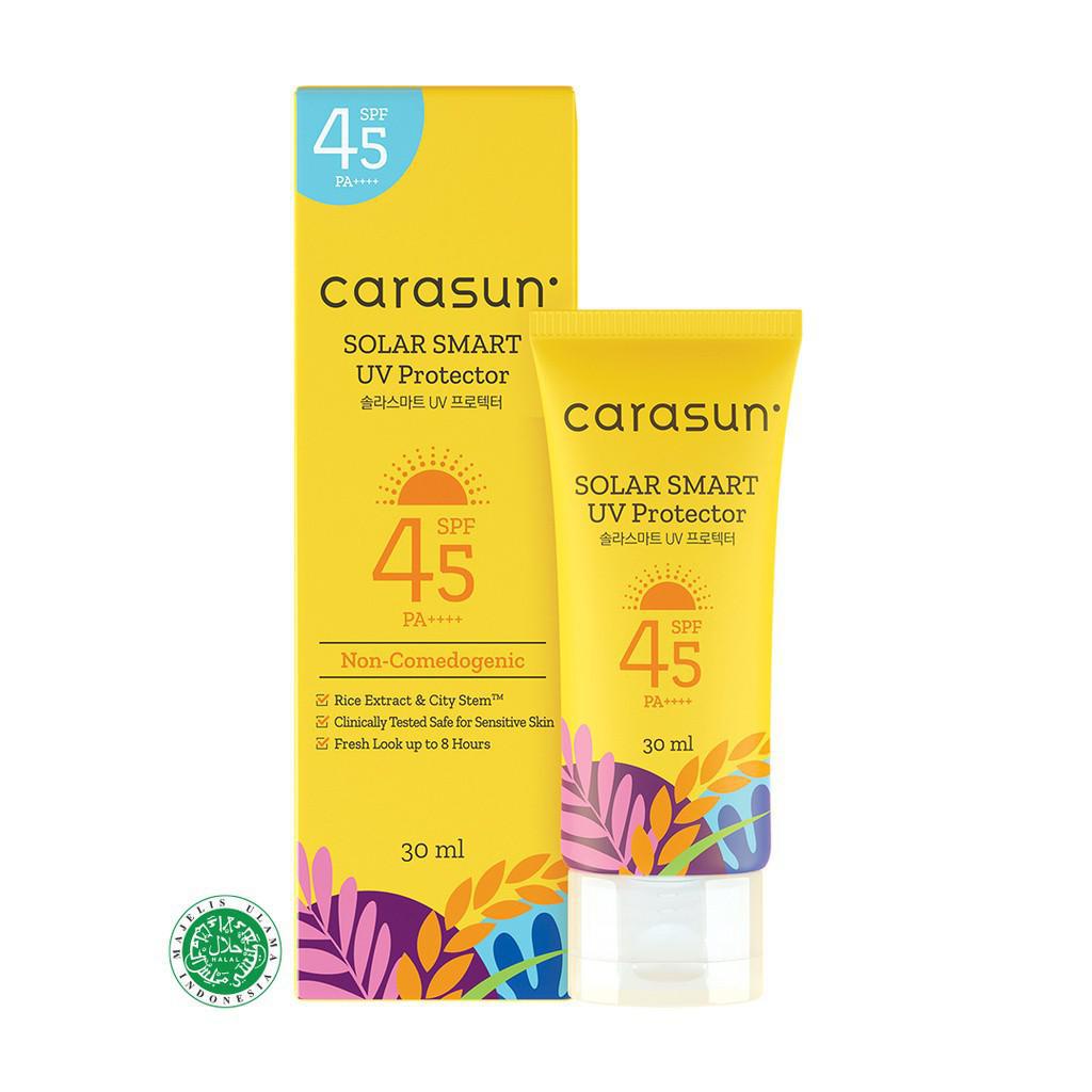 Carasun BPOM Solar Smart UV Protector SPF 45 Sunscreen Wajah