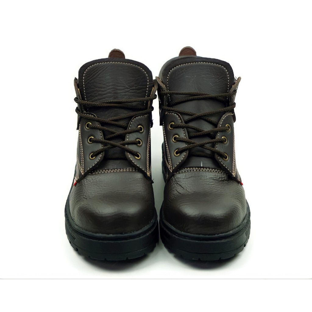 Sepatu safety pria boot besi kerja work original Premium grade A terbaru kekinian-4