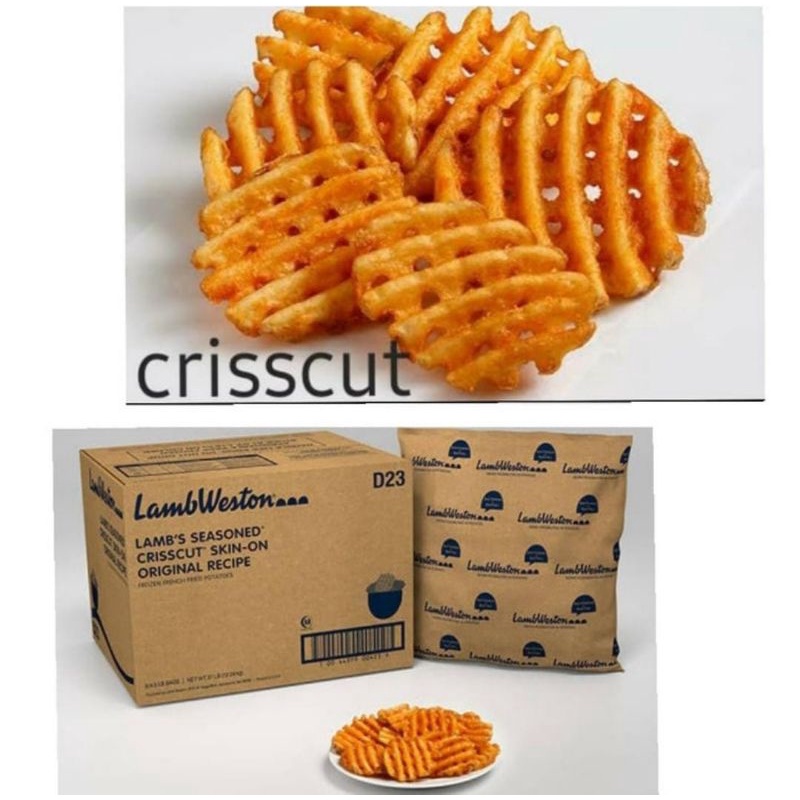 

Kentang Siap Saji - Lambweston Crisscut Wedge Hasbrown Shoestring dan Crincle Fries